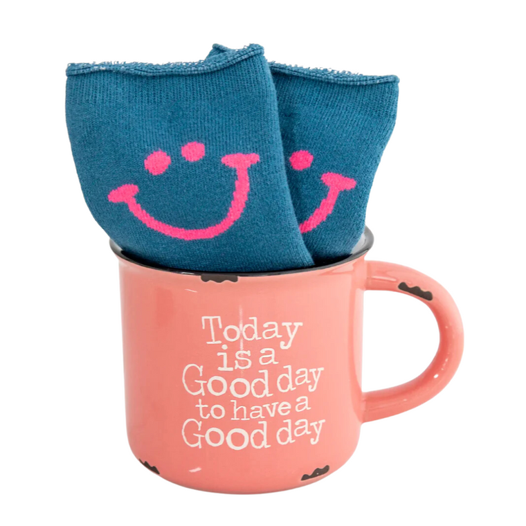 Today Is A Good Day Camp Mug & Sock Set