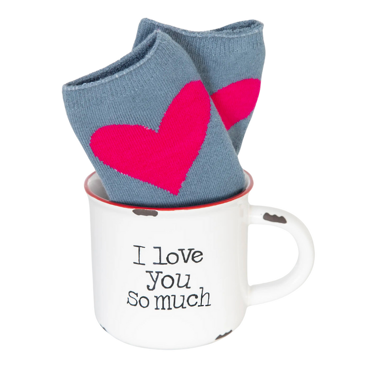 I Love You So Much Camp Mug & Sock Set