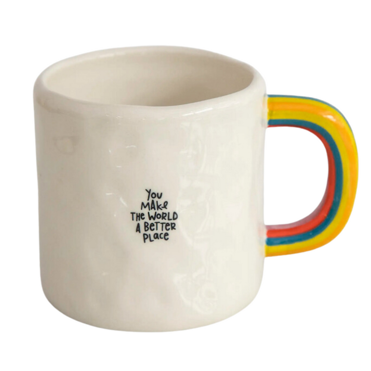 You Make the World Better Rainbow Mug