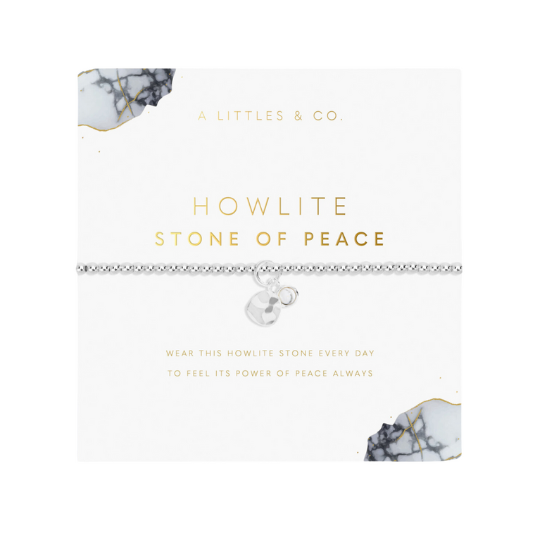 Spirit Stones Howlite Bracelet in Silver