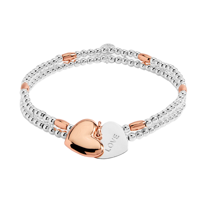 Lila Heart Bracelet