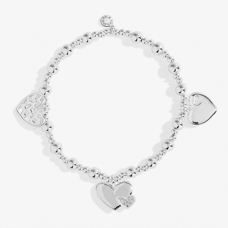 Happy Birthday Mom Bracelet Silver