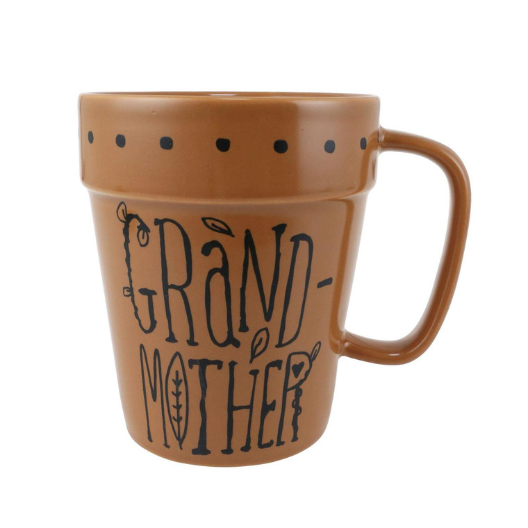 Grandmother Sculpted Planter Mug