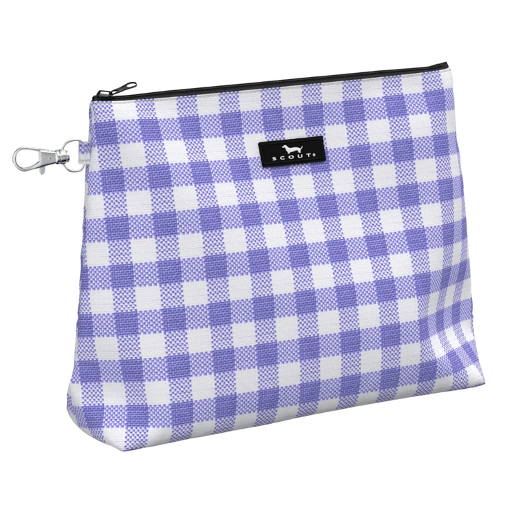 Pouchworthy - Amethyst & White Check