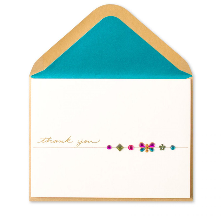 Butterfly Gems with Thank You Card