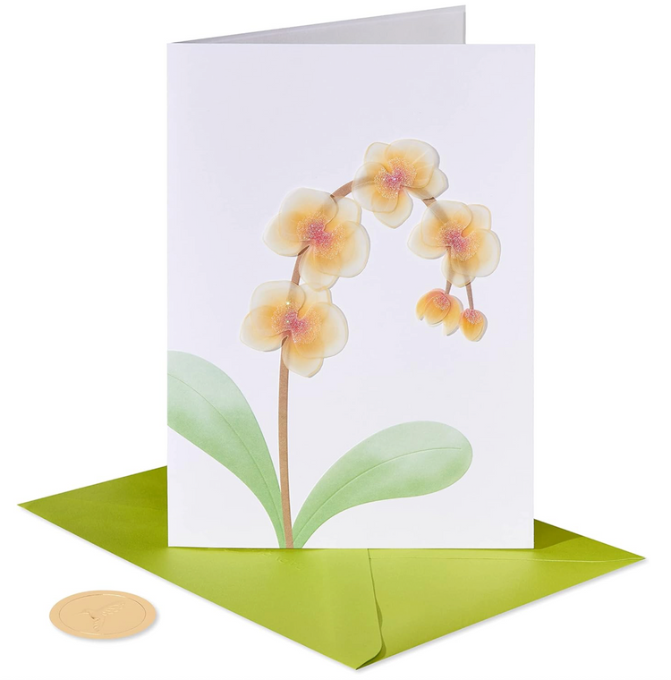 Vellum Orchid Sympathy Card