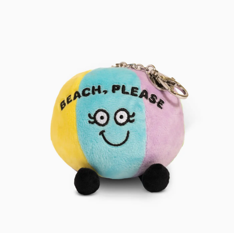 Beach Please Beach Ball Plush Bag Charm