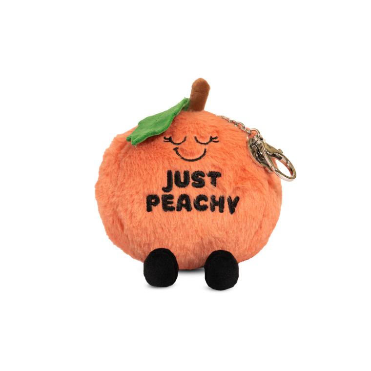 Just Peachy Plush Bag Charm