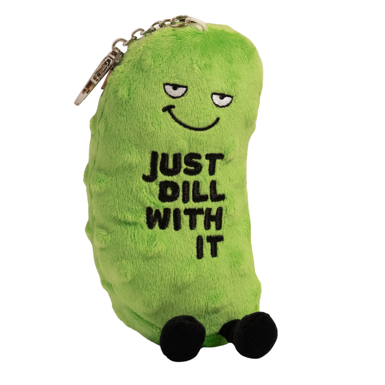 Dill Pickle Plush Bag Charm
