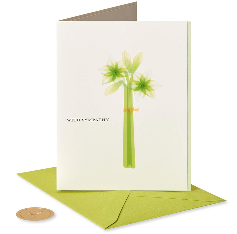 Lillies Sympathy Card