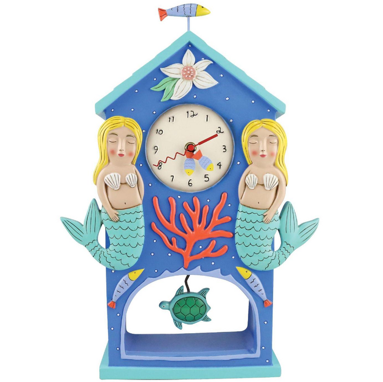 Beach Time Mantle Clock