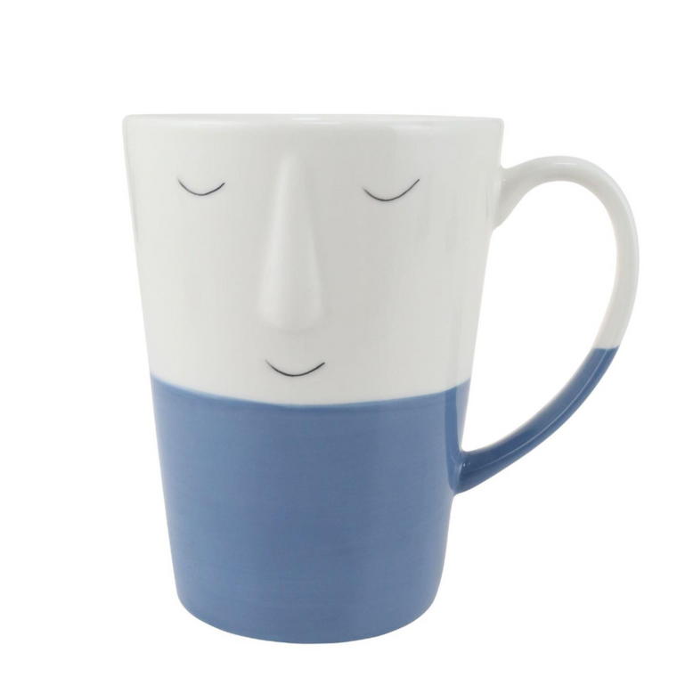 Sculpted Face Tall Dada Mug