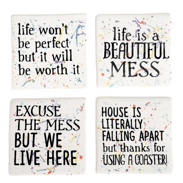 Mess Splatter Coaster Set