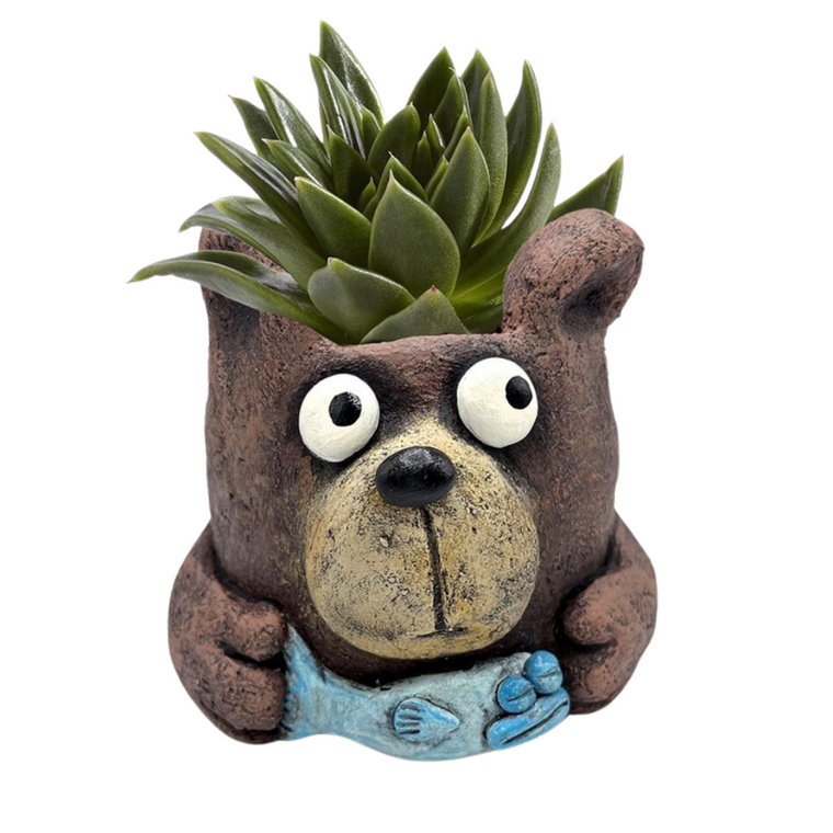 Buddy The  Bear Planter