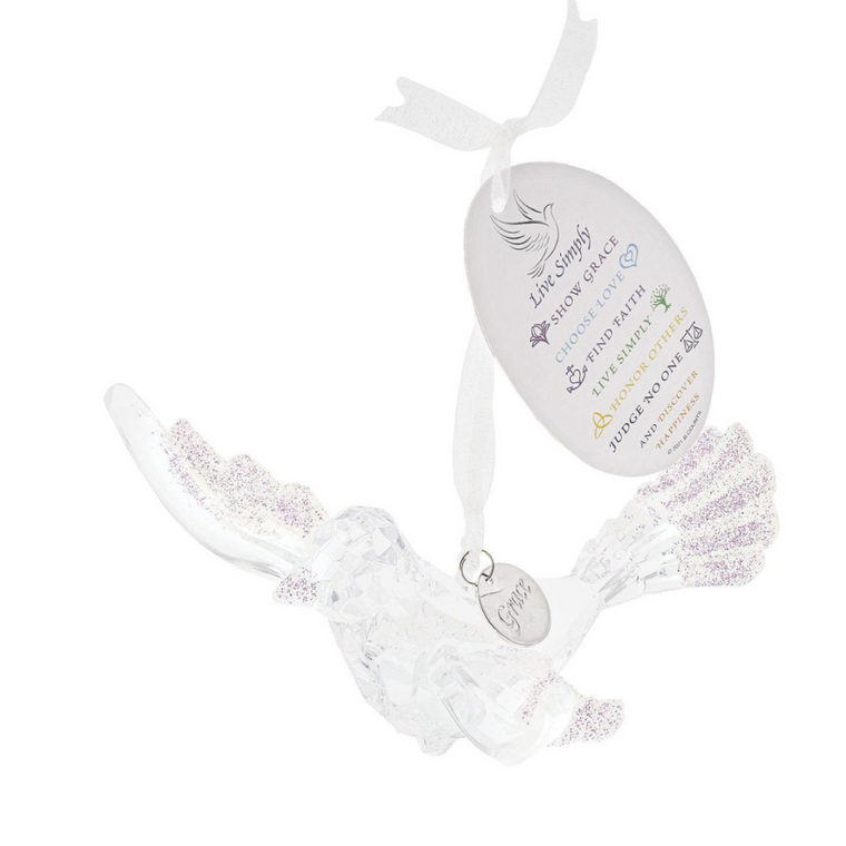 Live Simply Dove Ornament