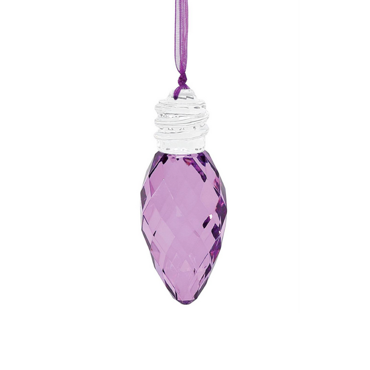 Christmas Bulb Ornament - Purple