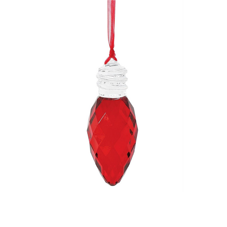 Christmas Bulb Ornament - Red