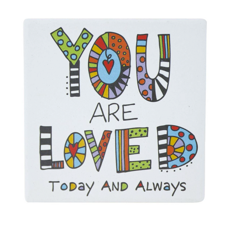 Cuppa Doodles You Are Loved Coaster