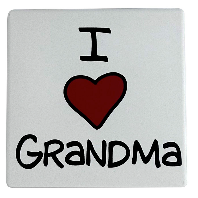 I Heart Grandma Coaster