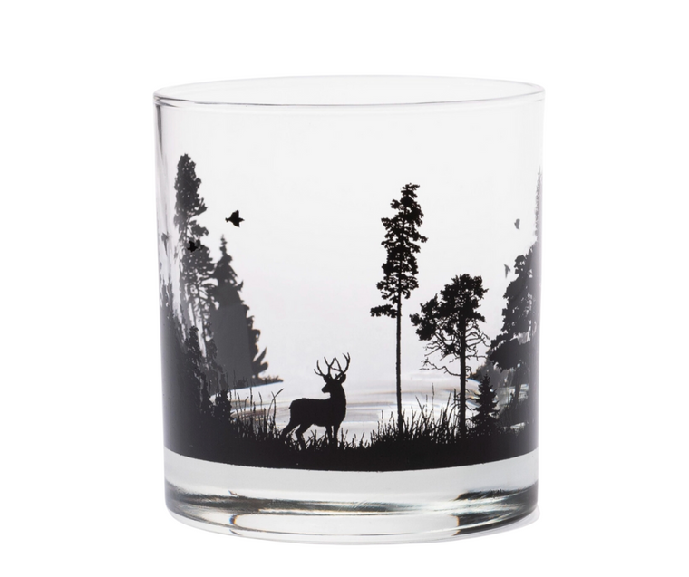 Forest Animals Whiskey Glass
