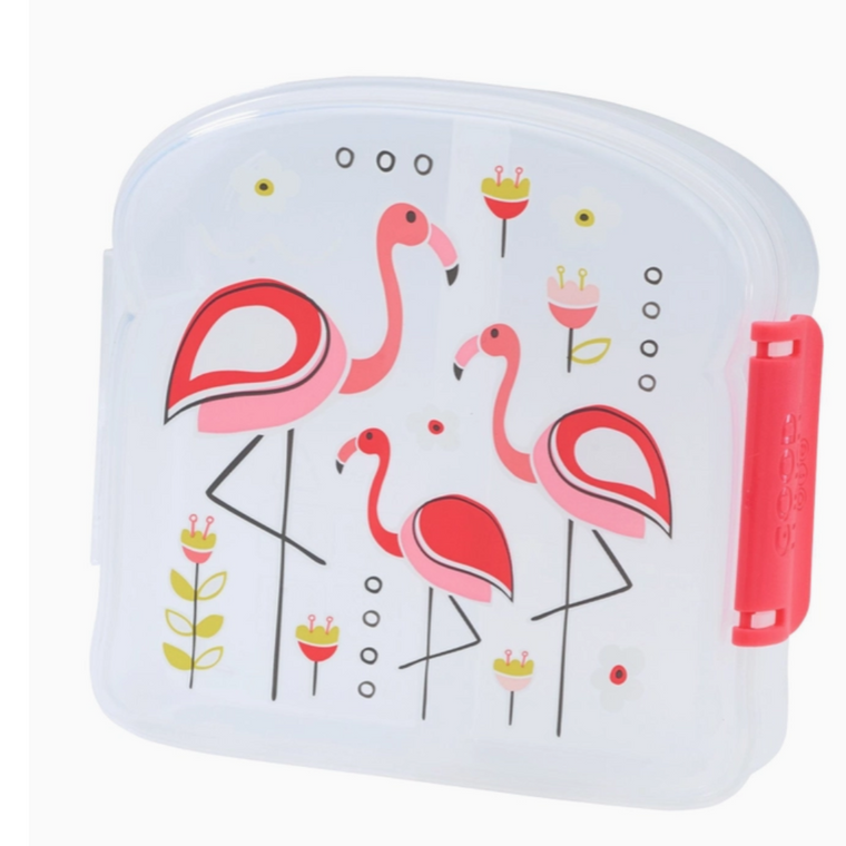 Sugarbooger Good Lunch Sandwich Box - Flamingo