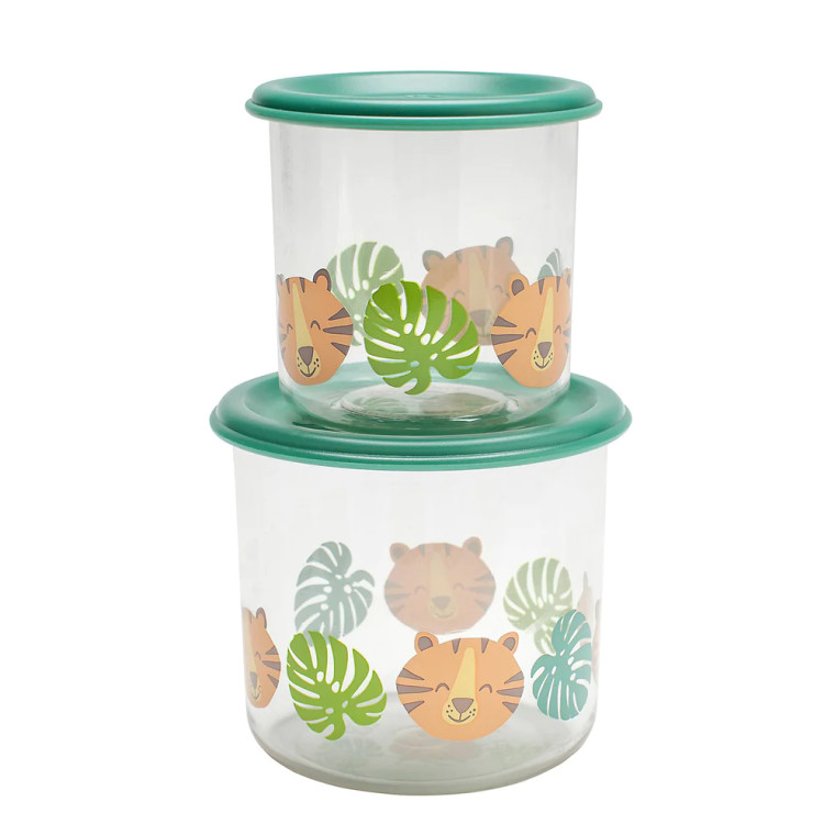 Sugarbooger Good Lunch Snack Containers - Tiger - Large