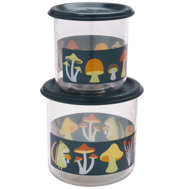 Sugarbooger Good Lunch Snack Containers - Mostly Mushrooms - Large