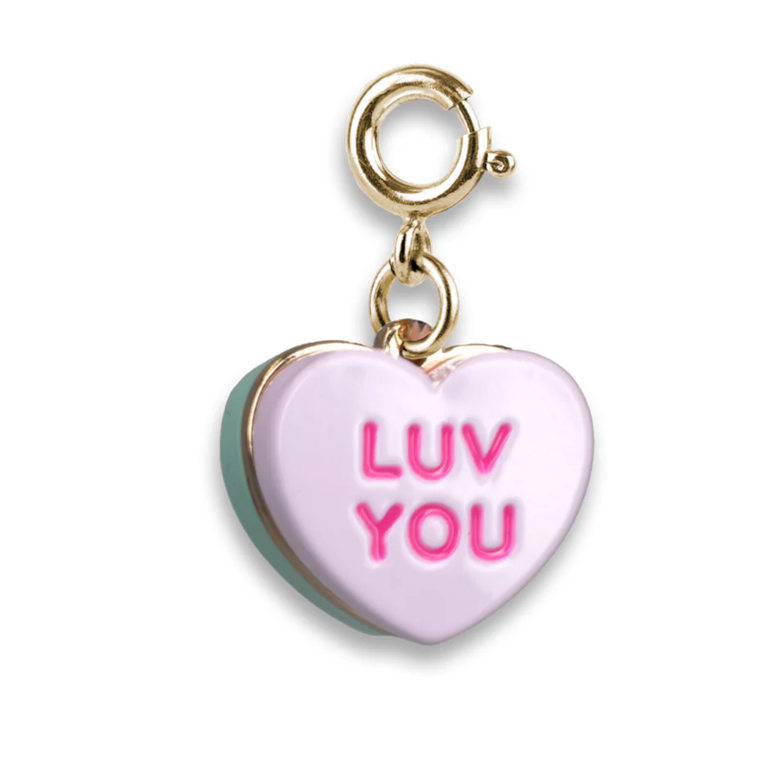 Gold Candy Heart Charm