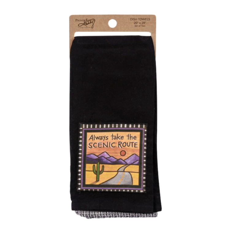 Always Take The Scenic Route Dish Towel Set