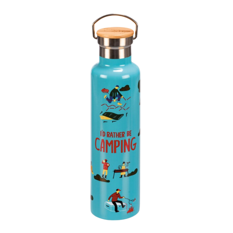 I'd Rather Be Camping  Insulated Bottle