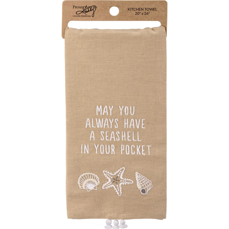 A Seashell In Your Pocket Dish Towel