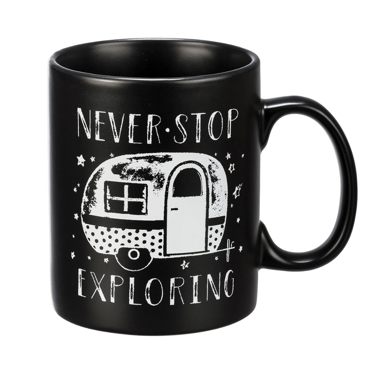 Never Stop Exploring Mug