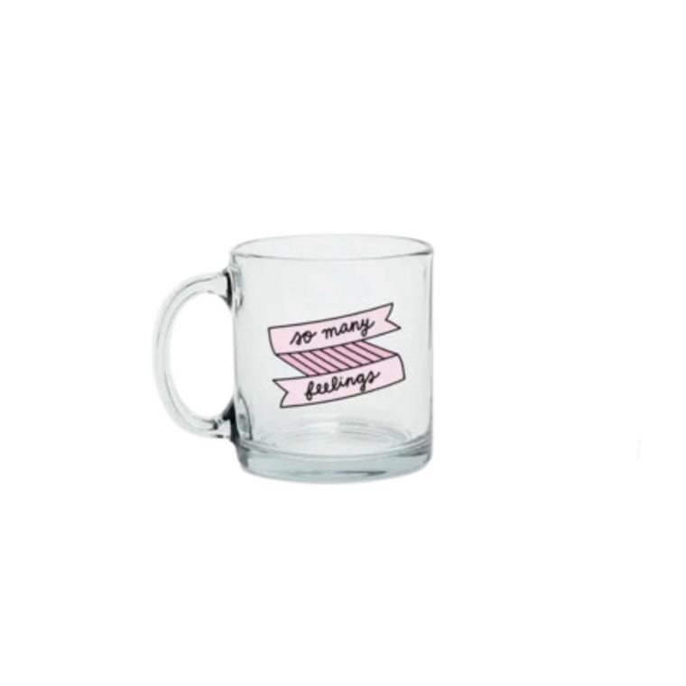 So Many Feelings Glass Mug