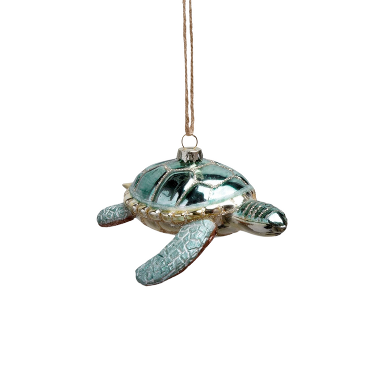 Glass Sea Turtle Ornament