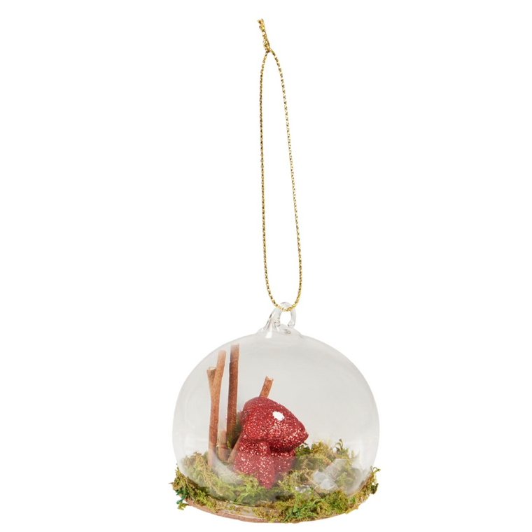 Glass Terrarium Ornament