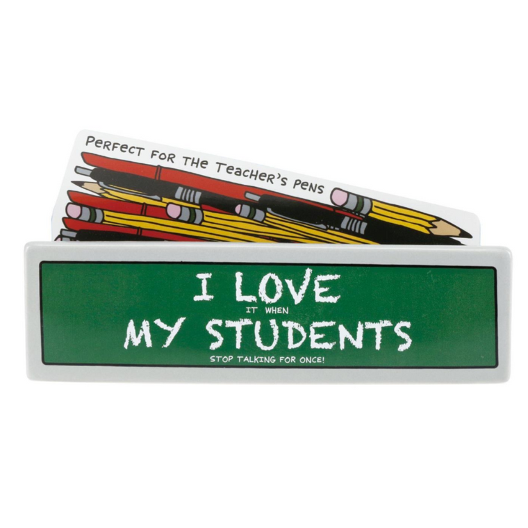 Plaque Pencil Container - Teacher