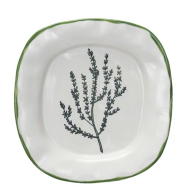 Stoneware Plate - Thyme