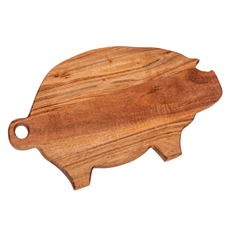 Mango Wood Cheese Cutting Board - Pig
