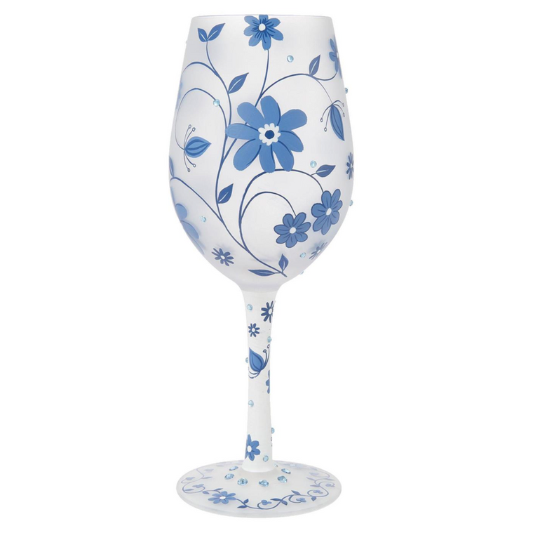 Chinoiserie Charm Wine Glass