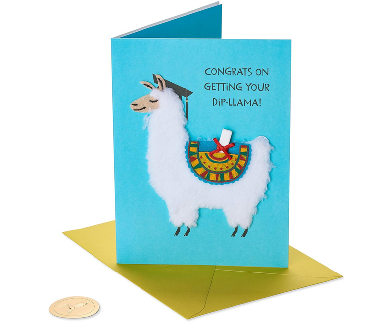 DIP llama Graduation Card