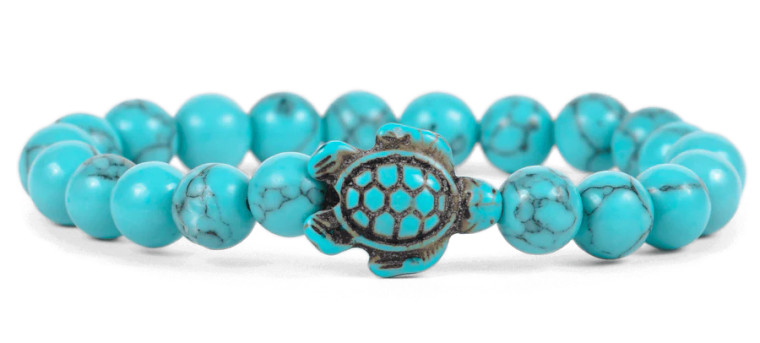 Fahlo Sea Turtle Tracking Bracelet - Crystal Blue