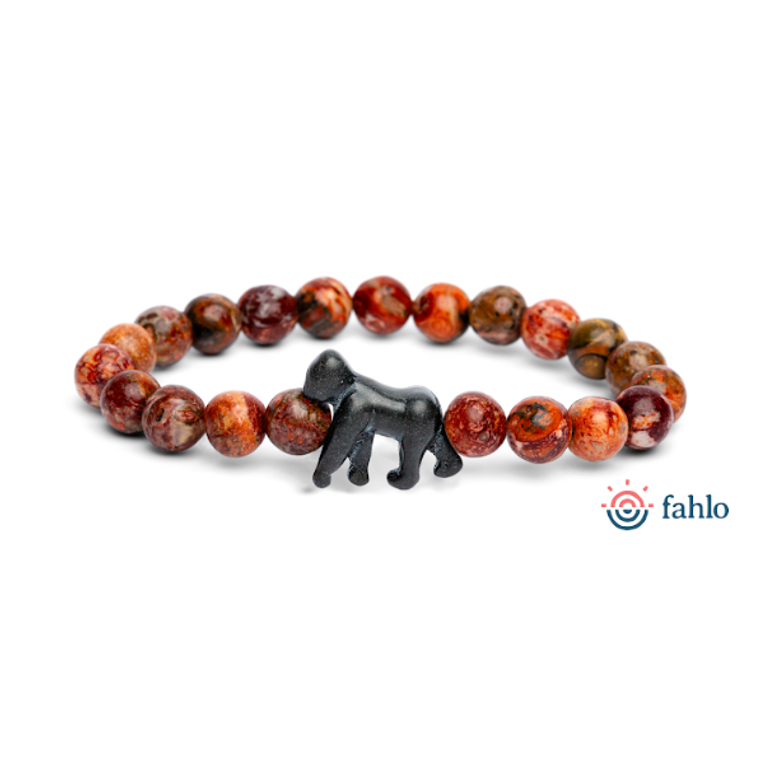 Fahlo Gorilla Tracking Bracelet - Mountain Stone