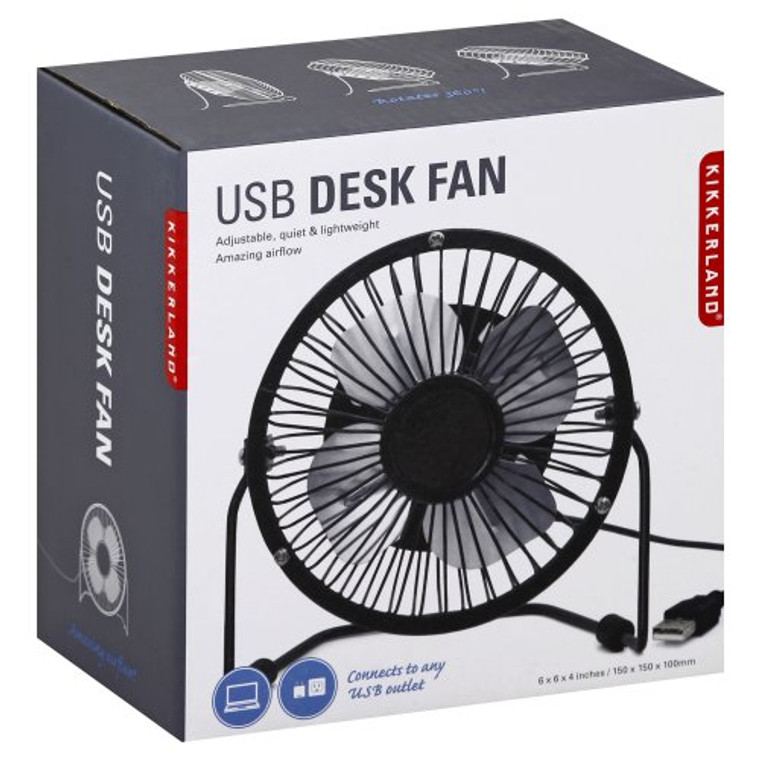 USB Black Desk Fan