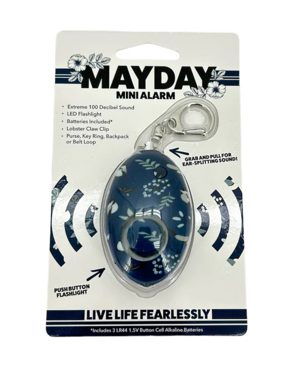MAYDAY Mini Alarm Blue Floral