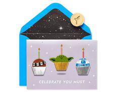 Star Wars Cupcakes Birthday Card