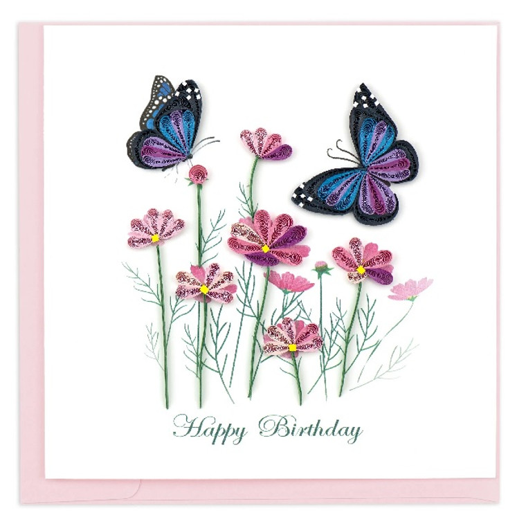 Butterflies Quilling Card