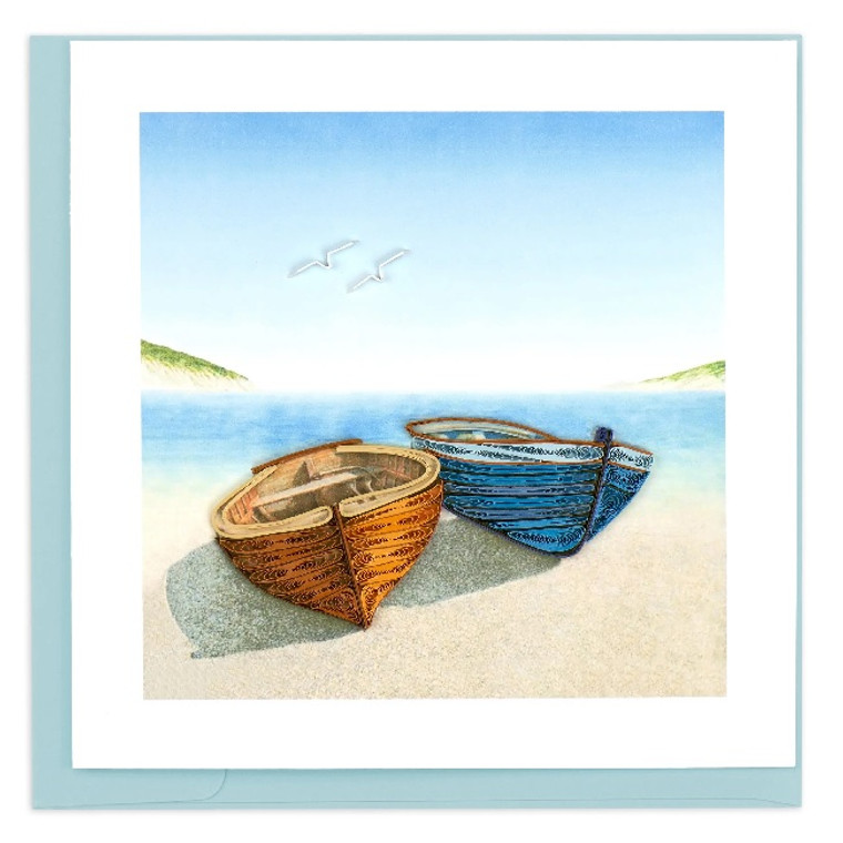 Boats Quilling Card