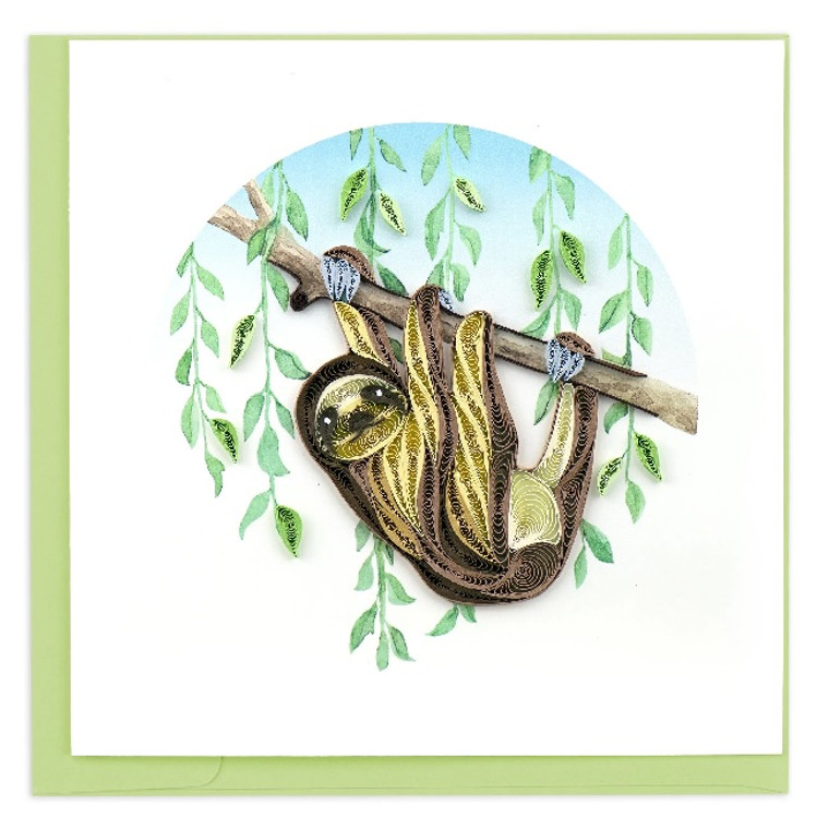 Sloth Quilling Card