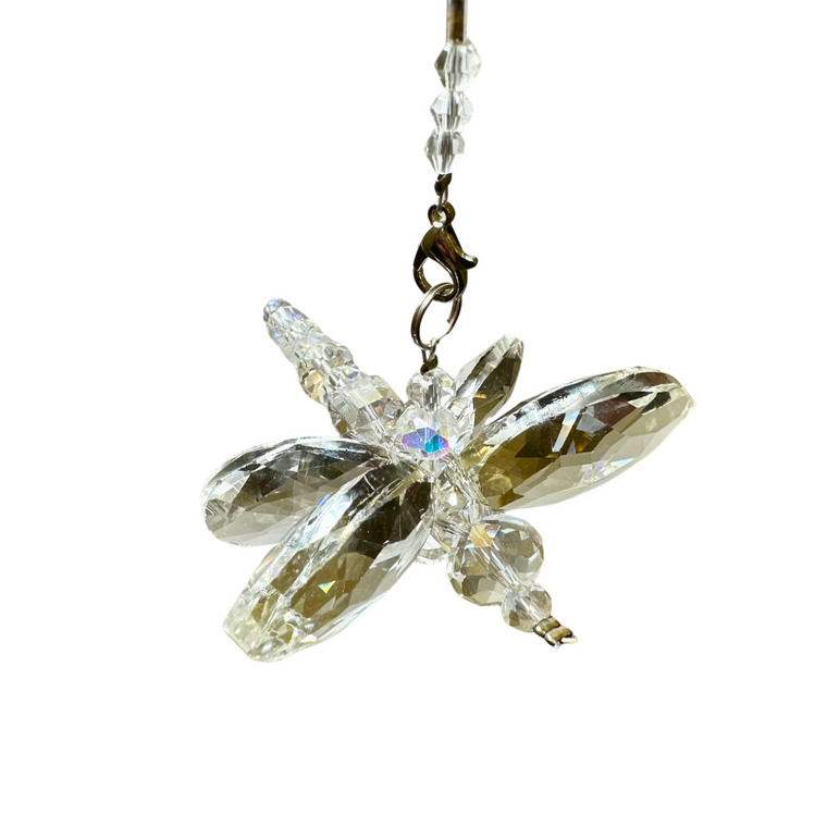 Clear Crystal Dragonfly Suncatcher