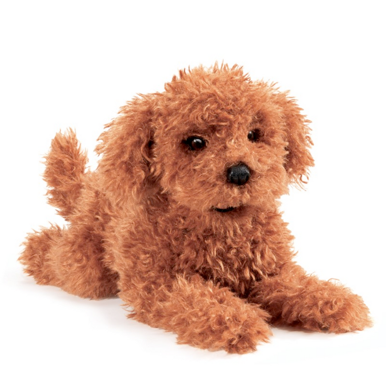 Poodle Puppy Hand Puppet